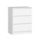 Comoda cu 3 sertare, alb, 60*77*40 cm