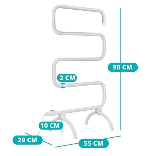 Uscator electric de prosoape in forma de S
