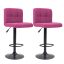 Scaune de bar tapitate 2 buc-pink