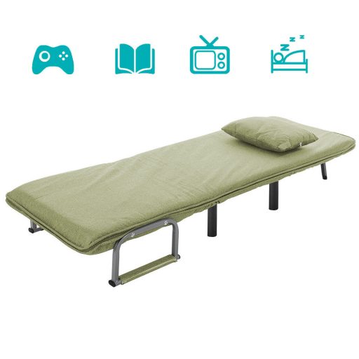 Fotoliu pat 2 în 1-verde