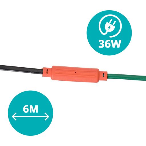 Cablu incalzitor de gradina pentru plante 36W, 6m