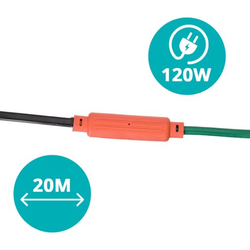 Cablu incalzitor de gradina pentru plante 120W, 20m