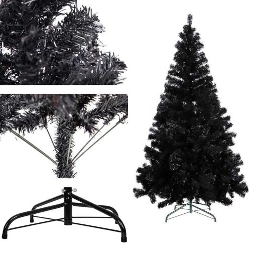 Brad artificial negru, 210cm 1000ramuri