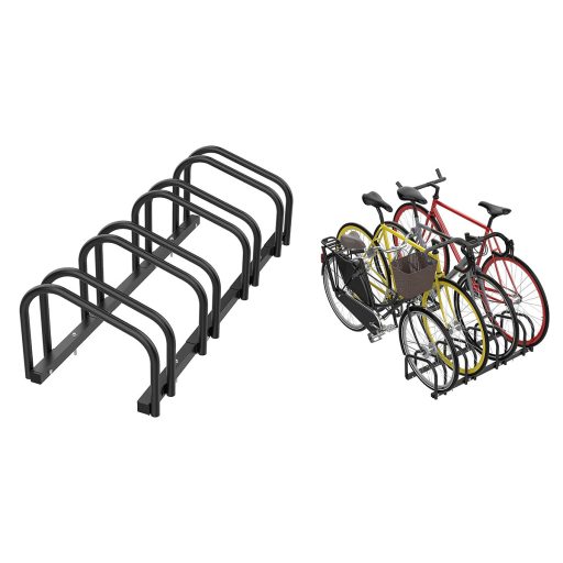 Depozit exterior pentru 4 biciclete, negru