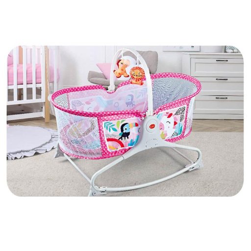Patut muzical pentru bebe, cu vibratie, in mai multe culori