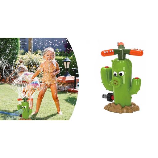 Joc cu apa in aer liber, cactus