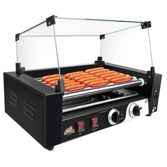   Aparat de prajit-incalzit crenvursti cu role pentru preparare HOT DOG