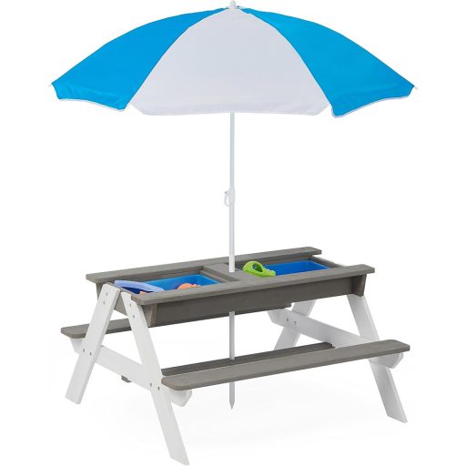 Masa picnic pentru copii 3 in 1 cu umbrela de soare