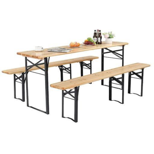 Set berarie din lemn din 3 piese