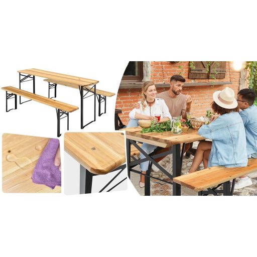 Set berarie din lemn din 3 piese