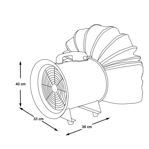 Ventilator extractor portabil