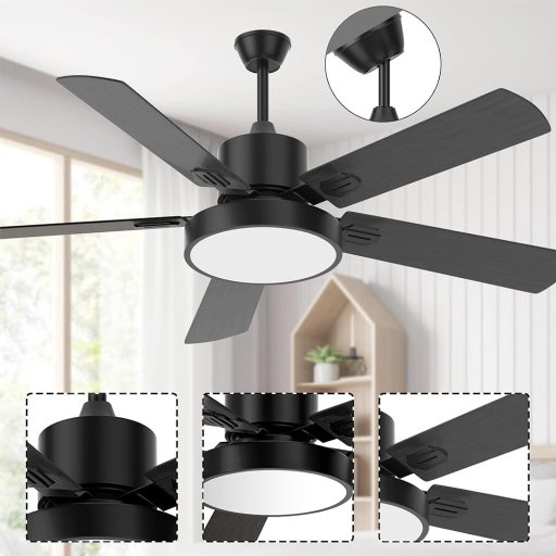 Ventilator de tavan cu iluminare si telecomanda