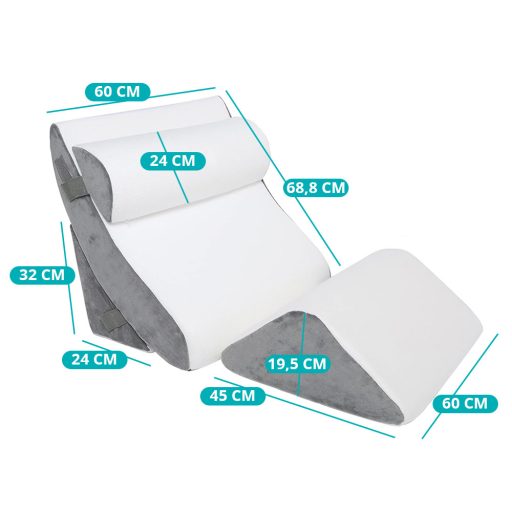 Set de sprijin ortopedic pentru spate, gat si picioare, 4 piese
