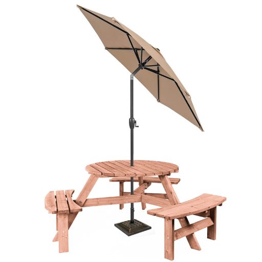 Masa de picnic pentru 6 persoane