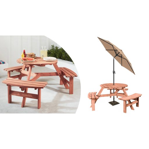Masa de picnic pentru 6 persoane