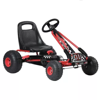 Kart pentru copii cu pedale, rosu