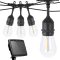 Ghirlanda luminoasa decorativa de exterior, cu 15 becuri LED soclu E27, 15m