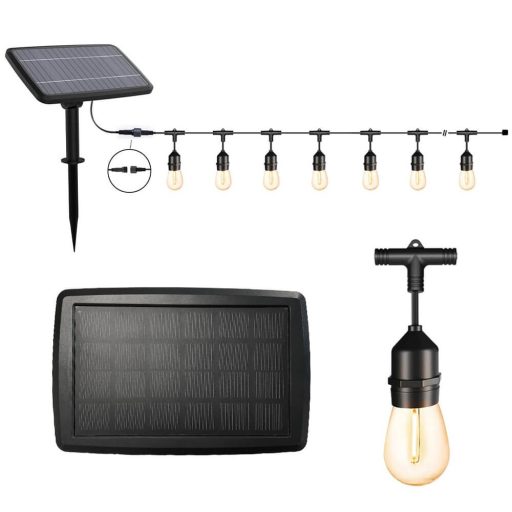 Ghirlanda luminoasa decorativa de exterior, cu 15 becuri LED soclu E27, 15m