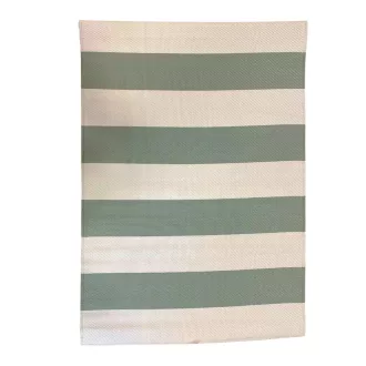 Covor de exterior, cu doua fete, 180x120 cm, verde-bej