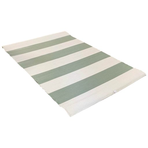 Covor de exterior, cu doua fete, 180x120 cm, verde-bej