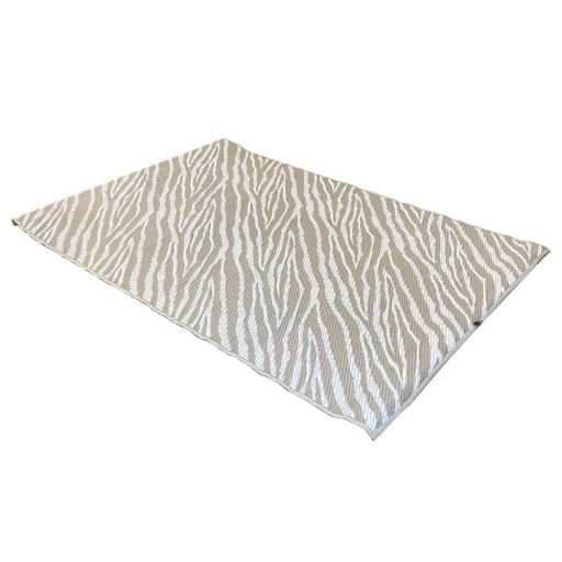 Covor de exterior, cu doua fete, 180x120 cm, bej