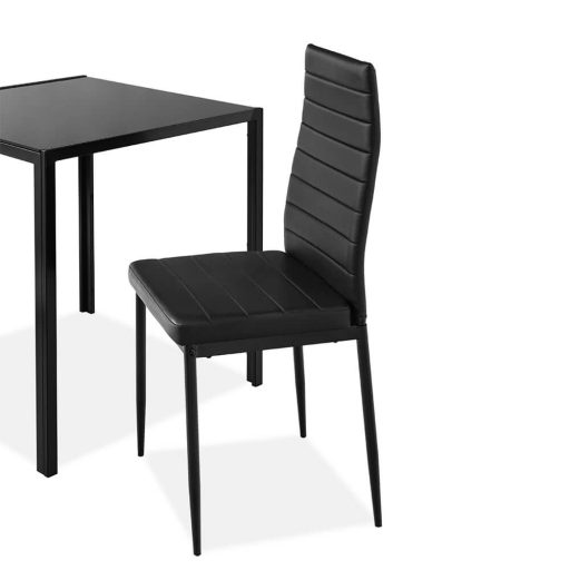 Set de bucatarie pentru 2 persoane, cu masa din sticla
