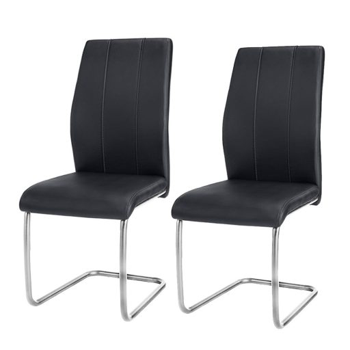Set de scaune Jana, 2 buc, negru