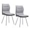 Scaun de bucatarie Lisa, 2 buc, gri-negru