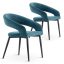Set de 2 scaune Luna, albastru