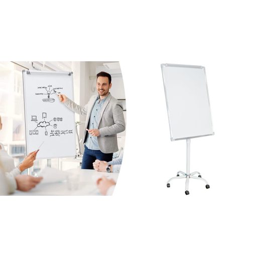 Tabla flipchart magnetica, pe roti, in diverse dimensiuni si modele