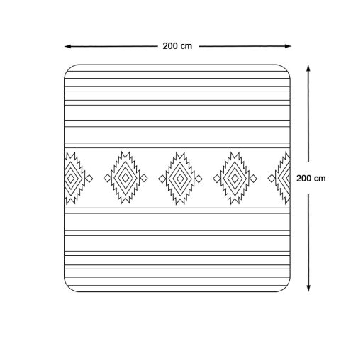 Patura de picnic, 2x2 m