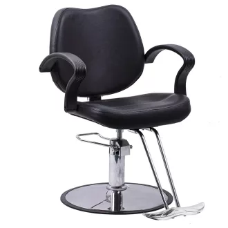 Scaun de coafor reglabil pe inaltime, negru