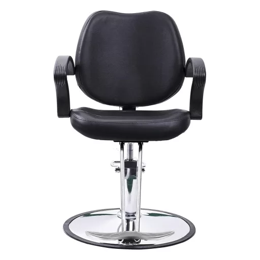 Scaun de coafor reglabil pe inaltime, negru