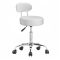 Scaun cosmetic cu spatar, alb