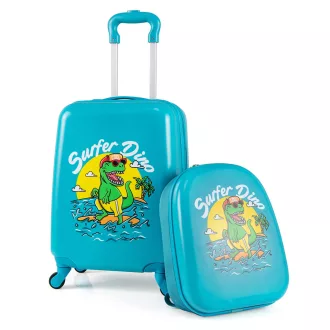 Set de valiză și rucsac pentru copii, albastru