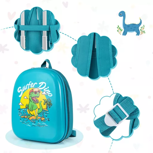 Set de valiză și rucsac pentru copii, albastru