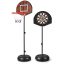 Coș de baschet 2 în 1 cu panou dublu – joc de darts inclus
