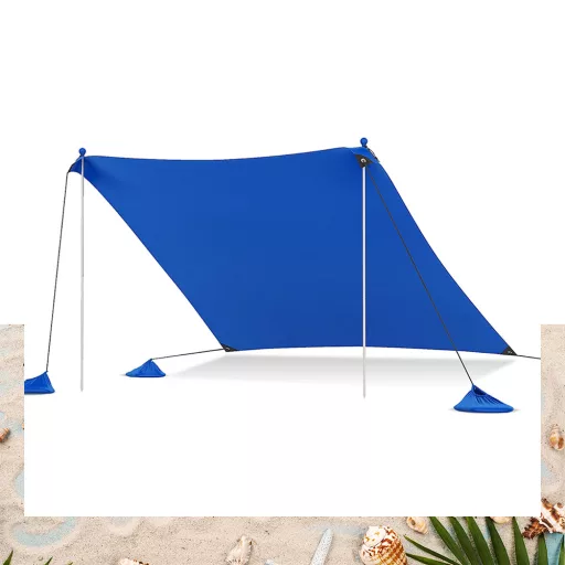 Protecție solară portabilă cu 4 saci de nisip 3x3x2 m UV50+