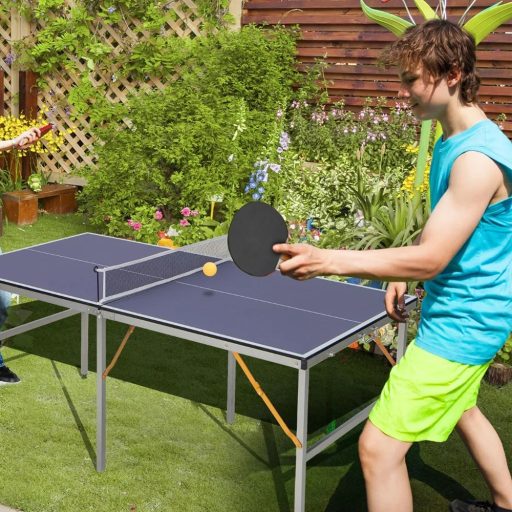 Masă de ping-pong pliabilă cu accesorii