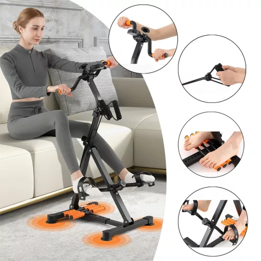 Bicicletă de exerciții 4 în 1