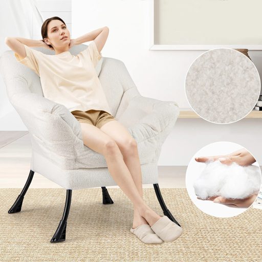 Fotoliu relaxant cu suport pentru picioare