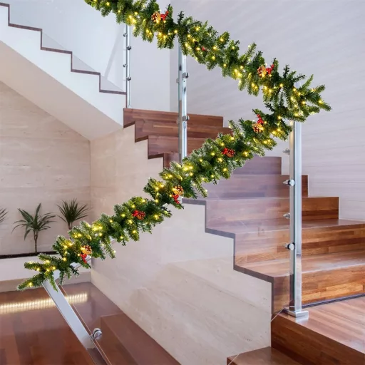 Ghirlandă de Crăciun cu 100 de Lămpi LED Caldă, 2.7m