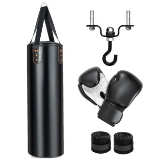 Sacul de box suspendat, set 4 piese