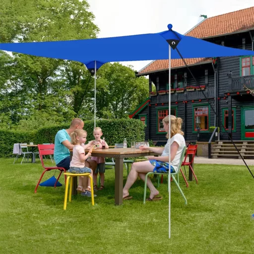 Protecție solară portabilă cu 4 saci de nisip 2,3x2x2 m UV50+