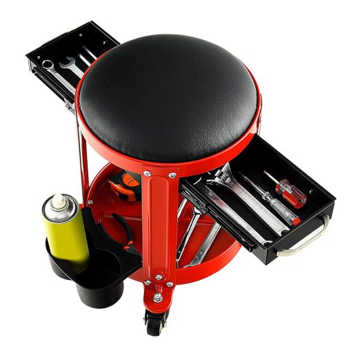 Scaun rotativ de atelier cu roți, capacitate 150 kg