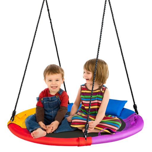 Leagăn tip cuib cu pernă și mânere, 100 cm