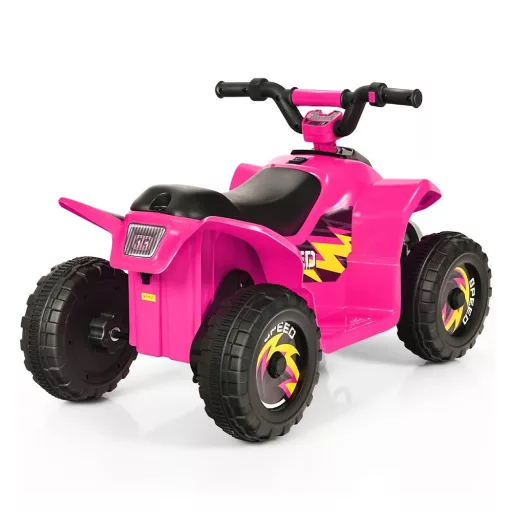 Quad electric pentru copii cu baterie, roz