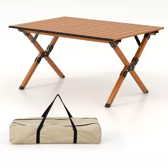   Masă de Camping Pliabilă din Aluminiu cu Geantă de Transport
