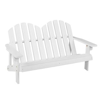 Scaun Adirondack pentru 2 copii, alb