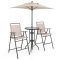 Set de bar pentru exterior, 4 piese, cu umbrelă